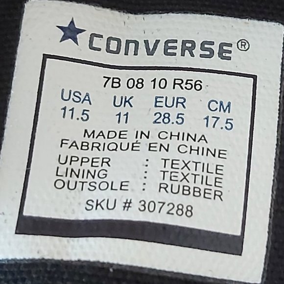 RARE CONVERSE Chuck Taylor All Star Kids Rubiks Cube High Top Sneakers Size 11.5 - Picture 8 of 8